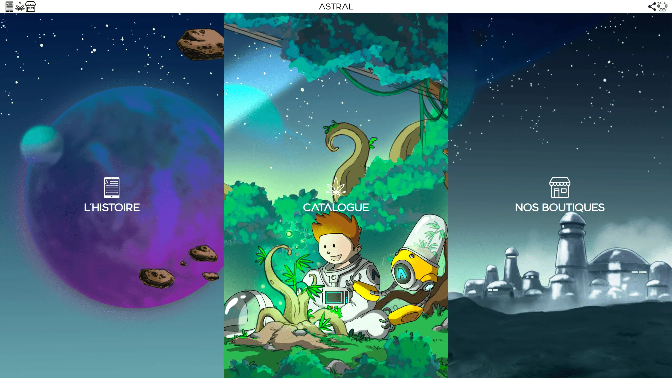 Capture du site Astral