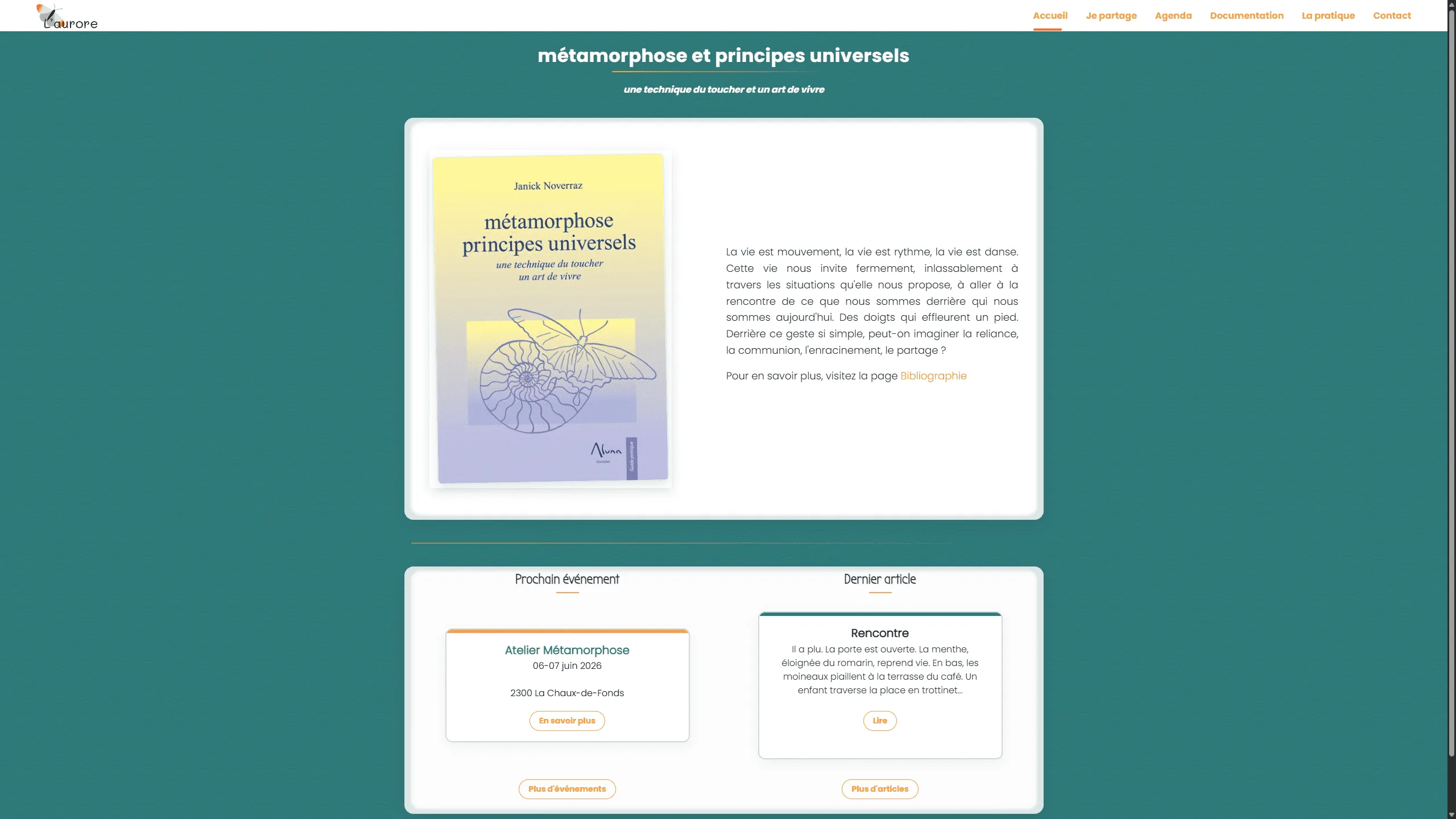 Capture du site L'aurore